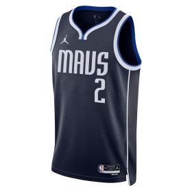 Muške NBA Dres Dallas Mavericks Kyrie Irving 2 Jordan 2022-23 Statement Edition Navy Swingman